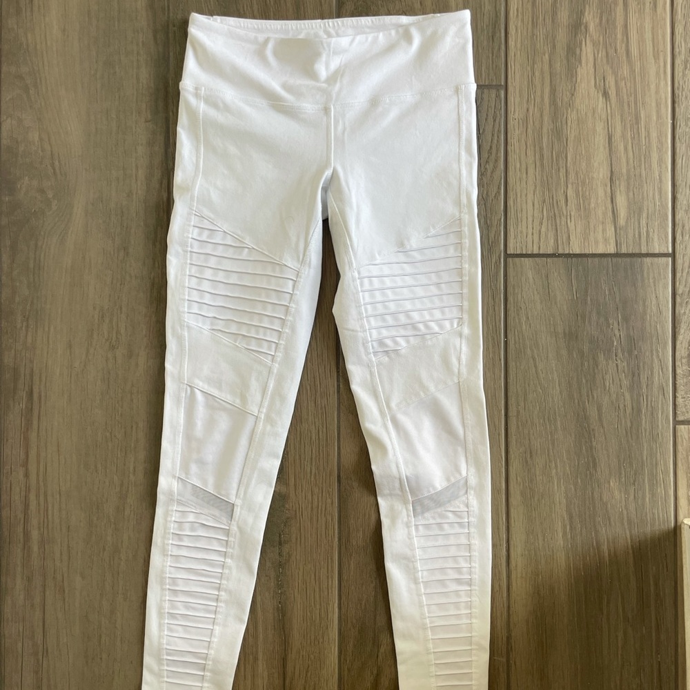 White ALO leggings